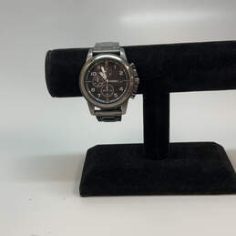 Designer Fossil FS4721 Silver-Tone Chain Strap Chronograph Analog Watch