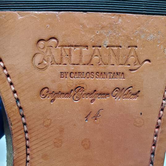 Santana by Carlos Santana Brown Oxford Lace Up Men’s Dress Shoe Size 14 image number 7
