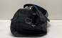 Cole Haan Black Leather Shoulder Travel Zip Duffle Bag image number 4