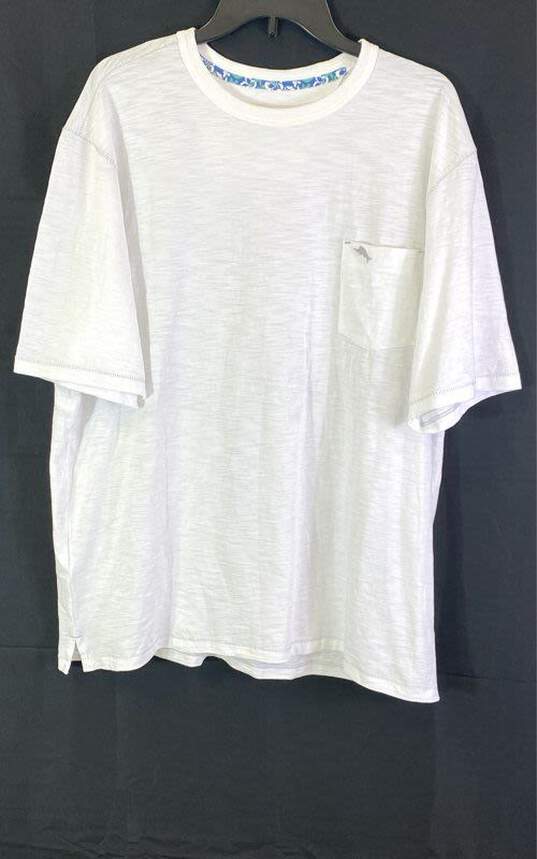 Tommy Bahama Mens White Cotton Short Sleeve Crew Neck Pullover T-Shirt Size XL image number 1