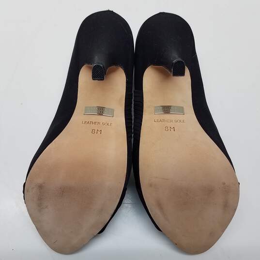 Badgley Mischka Women's Black Open Toed Stiletto Heel Pumps Size 8 image number 5