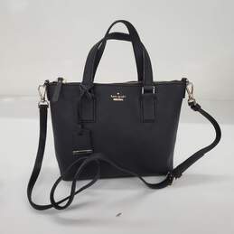 Kate Spade Cameron Street Black Leather Crossbody Satchel Bag