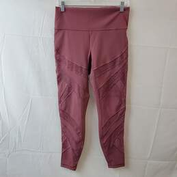 Lululemon Activewear Mauve Pink Lace Leggings Size 10