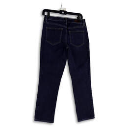 Womens Blue Denim Dark Wash 5-Pocket Design Straight Leg Jeans Size 6 alternative image
