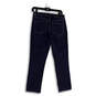 Womens Blue Denim Dark Wash 5-Pocket Design Straight Leg Jeans Size 6 image number 2