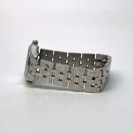 Designer Victorinox Swiss Army Alliance Silver-Tone Strap Quartz Wristwatch image number 3