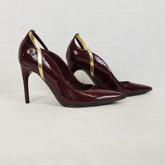 Marc Fisher Heel P:ump  Woman's Size 8  Color Burgundy image number 3