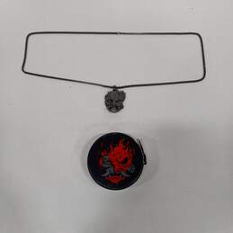 Cyberpunk 2077 Samurai Medallion Necklace In Tin