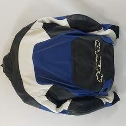 Alpinestars Men White Blue Black Zip Up Padded Motorcycle Jacket with Lining S 42 alternative image