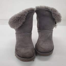UGG Women's Bailey Button Gray Suede Boots Size 7 alternative image