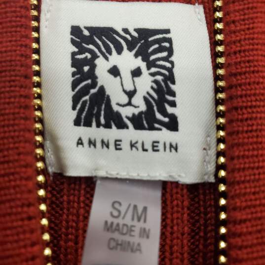 Anne Klein Red Sweater Shawl OS NWT image number 3