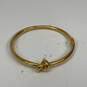 Designer Kate Spade Gold-Tone Sailors Knot Hinged Classic Bangle Bracelet image number 3