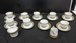 Imperial Sango 21 Piece Fine China Tea Cup, Saucer Set w/ Sugar & Creamer