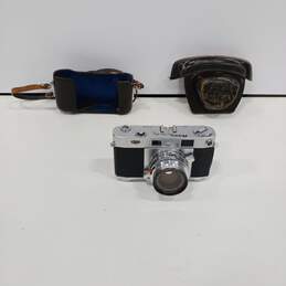 Vintage Ricoh 519 Film Camera w/ Leather Brown Case