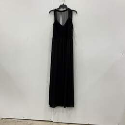 NWT Calvin Klein Womens Black Sleeveless V-Neck Back Zip A-Line Dress Size 10
