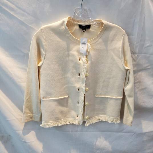 Ann Taylor Button Up Silk Blend Cardigan Sweater NWT Women's Size XS image number 1