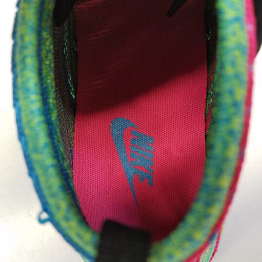 Nike Lunar Flyknit Chukka Blue Glow Volt Men's Athletic Sneaker Size 10 image number 8