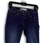 Womens Blue Denim Bold Curve Medium Wash Distressed Skinny Jeans Size 5M image number 3