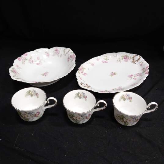 Haviland Cups, Bowl, and Platter 5pc Lot image number 1