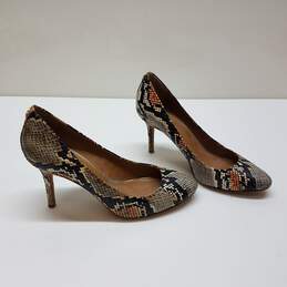 Coach Shoes Pumps Snake Print Classic Womens Heels Sz 7B