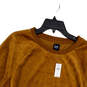 NWT Womens Brown Crew Neck Long Sleeve Pullover Sweater Size Large image number 1