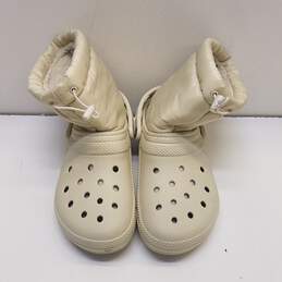 Crocs Classic Lined Neo Puff Boot Ivory Unisex Size 8M/10W