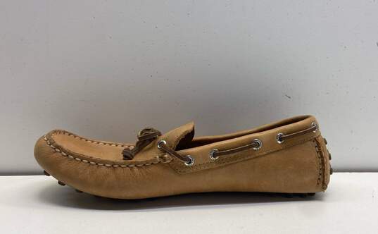 Sperry Top-Sider Beige Leather Casual Loafer Boat Shoes Men's Size 10.5 image number 2