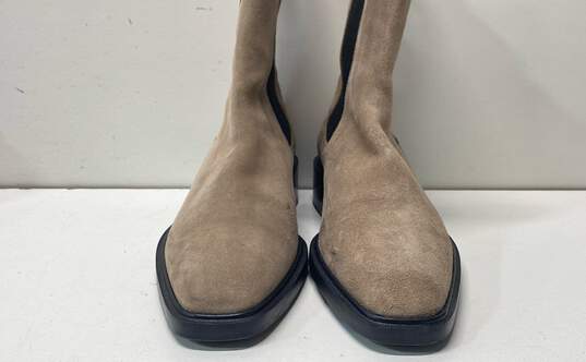 Aeyde Boots Natural Simone 40 Suede Chelsea Boots Shoes Size 39 image number 2