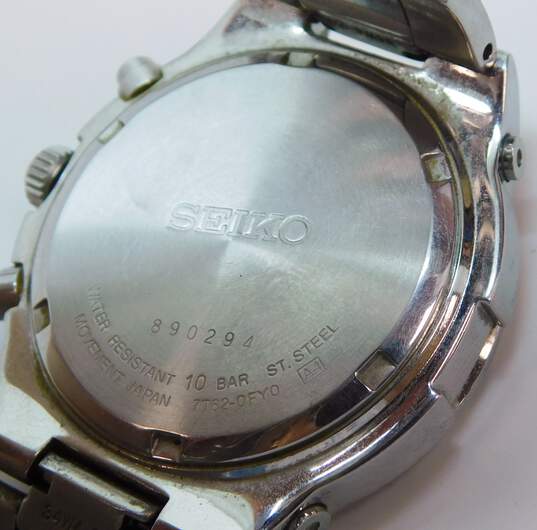 Buy the Seiko Chronograph 100M Movement 7T62 Watch | GoodwillFinds