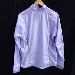 Athleta Women's Lavender Full-Zip Windbreaker Jacket Size XL alternative image