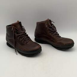 L.L. Bean Mens Brown Leather Lace Up Round Toe Ankle Hiking Boots Size 11 alternative image