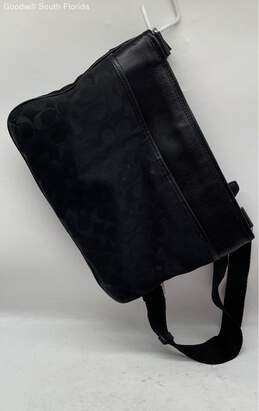 Coach Womens Black Signature Print Leather Adjustable Crossbody Shoulder Bag alternative image