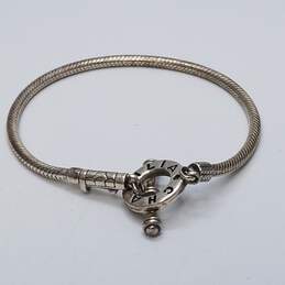 Chamillia Sterling Silver Snake Chain Slide Toggle 7inch Bracelet 14.7g