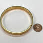 Kate Spade New York Gold-Tone Round Shape Engraved Bangle Bracelet image number 3