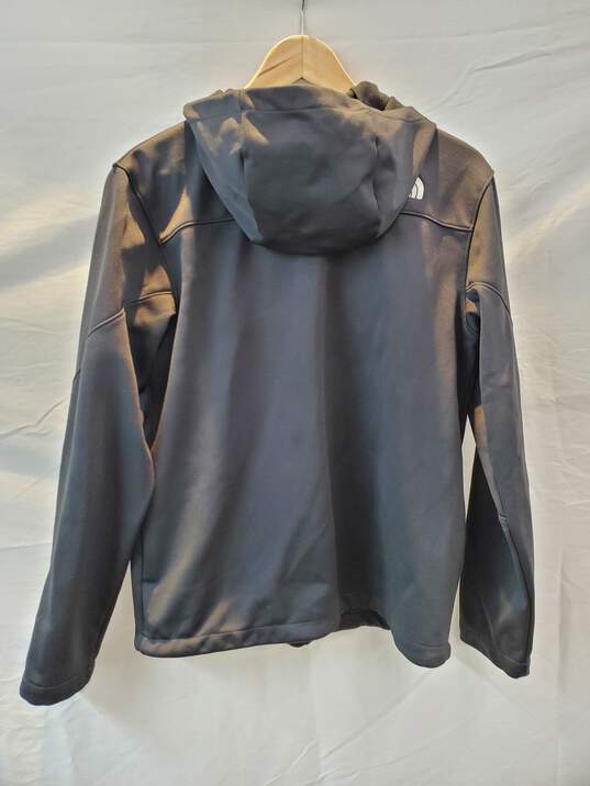 The North Face Long Sleeve Black Hooded Full Zip Jacket Men's Size S image number 2