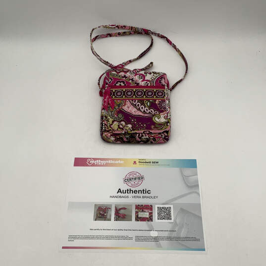 Authentic Womens Multicolor Paisley Pockets Adjustable Strap Crossbody Bag image number 8