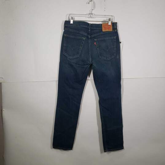 Mens Regular Fit Medium Wash 5 Pocket Design Denim Straight Leg Jeans Size 32X34 image number 2