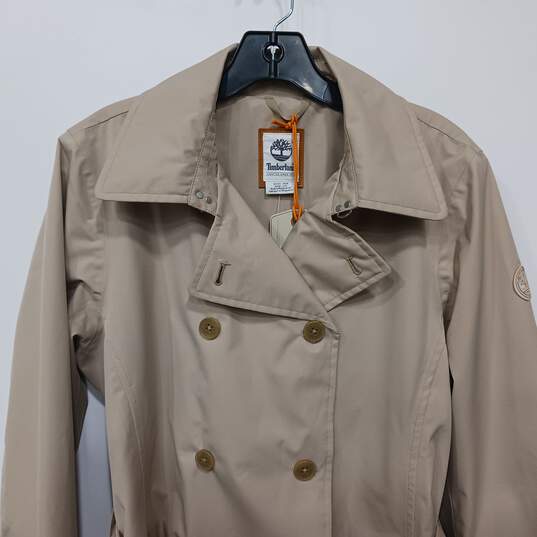 Timberland Women's Tan Trench Coat with Belt Size M NWT image number 6