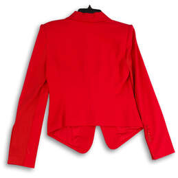 NWT Womens Red Shawl Collar Single Breasted One Button Blazer Size Small alternative image
