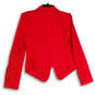 NWT Womens Red Shawl Collar Single Breasted One Button Blazer Size Small image number 2