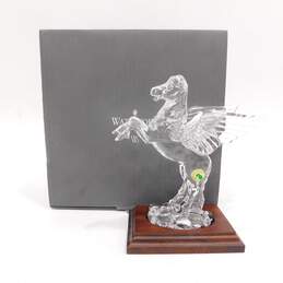 Waterford Society Legends & Lore Collection Crystal Clear Pegasus 7 Inch Figurine IOB