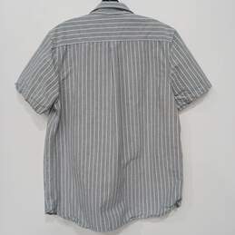Vans Gray Short Sleeve Button Up Shirt Men's Size M alternative image