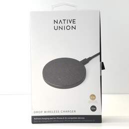 Native Union Drop Wireless Charger Fabric Slate Gray