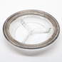 Wallace Sterling Silver Trim Divided Glass Bowl image number 1