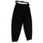 Womens Black Flat Front Stretch Pockets Tapered Leg Ankle Pants Size Small image number 2