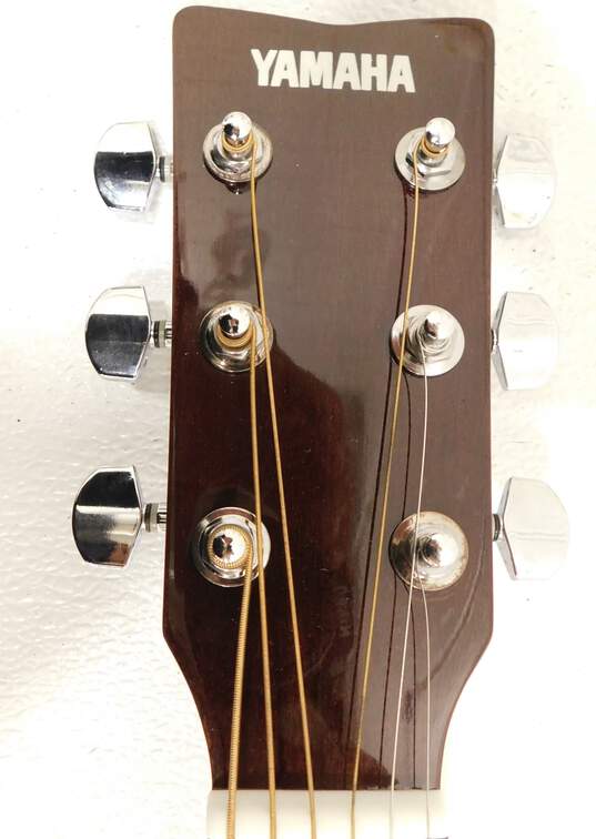Yamaha Brand FD01S Model Wooden Acoustic Guitar w/ Soft Gig Bag image number 7