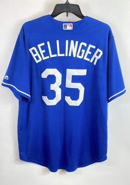 Majestic Men Blue LA Dodgers Cody Bellinger #35 Jersey L alternative image