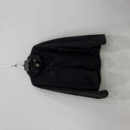 Mens Black Regular Fit Collared Long Sleeve Pocket Full-Zip Jacket Size 2XL