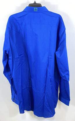 NWT J. Ferrar Mens Blue Long Sleeve Spread Collar Dress Shirt Size 18.5 alternative image
