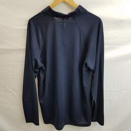 CBUK Men's Navy Drytec Long Sleeve Stadium Polo Shirt Size XL alternative image